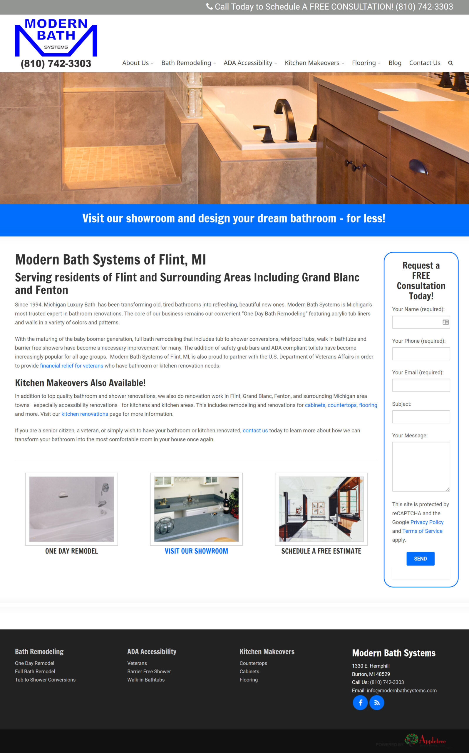 Modern Bath Systems - Bathroom Remodel Website