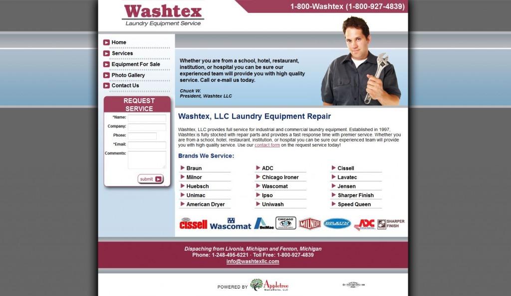 Washtex HTML Website
