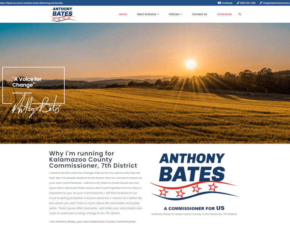 Anthony Bates for Kalamazoo County Commissioner